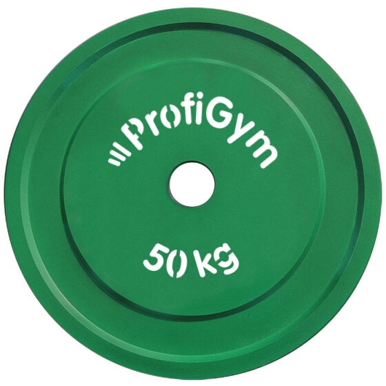 Диск стальной "Powerlifting" с полимерным покрытием, 50 кг ProfiGym ДПЛ-50