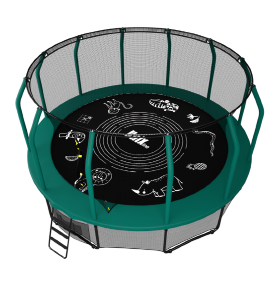 Батут UNIX line SUPREME GAME 12 ft (green)