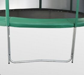 Батут премиум Arland 12FT с внутренней страховочной сеткой и лестницей (Dark green)
